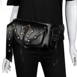 Max Retro Gothic Steampunk Rock Waist Pack Shoulder Bag Purse Fancy Chest Bag