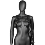 Max Goth Rock Steampunk Punk Rivet Waist Bag Motorcycle Messenger Pack Black