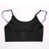 Max Pocket Bra Top Silicone Fake Boobs for Mastectomy Brassiere Black C