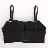 Max Pocket Bra Top Silicone Fake Boobs for Mastectomy Brassiere Black C