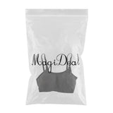 Max Pocket Bra Top Silicone Fake Boobs for Mastectomy Brassiere Black C