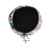Max Maxb Fashion Shinny Sequins Beret Beanie Hat Cap for Party Fancy Dress Multicolor