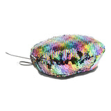 Max Maxb Fashion Shinny Sequins Beret Beanie Hat Cap for Party Fancy Dress Multicolor
