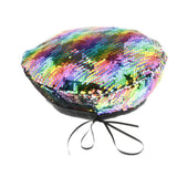 Max Maxb Fashion Shinny Sequins Beret Beanie Hat Cap for Party Fancy Dress Multicolor