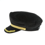 Max Maxb Adult Kid Captain Yacht Hat Sailor Hat Cosplay Party Cap Costume Black Adult