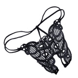 Maxbell Women Sexy Hollow Strap Briefs Underwear G-string T-back Thong Tangas Black