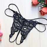 Maxbell Women Sexy Hollow Strap Briefs Underwear G-string T-back Thong Tangas Black