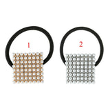 Maxbell Pearl Elastic Hair Ties Band Golden