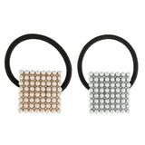 Maxbell Pearl Elastic Hair Ties Band Golden