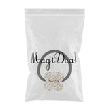 Maxbell Pearl Flower Elastic Hair Ties Band Golden
