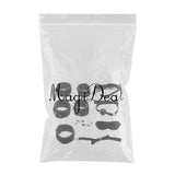 Maxbell Couples Under Bed Restraint Strap with Fur Hand&Anklecuffs & Ball Gag Black