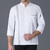 Max Maxb Unisex Chef Jackets Coat Long Sleeves Shirt Kitchen Uniform White L