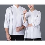 Max Maxb Unisex Chef Jackets Coat Long Sleeves Shirt Kitchen Uniform White XL