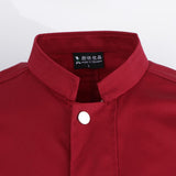 Max Maxb Unisex Chef Coat Long Sleeves Chef Jacket Waiter Kitchen Uniform Red XXL