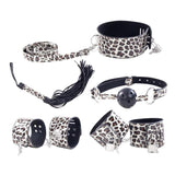 Maxbell 5PCS/SET Sex Toys Handcuff Cuffs Mouth Ball Gags Adult Role Play Kit Silver