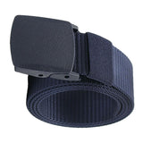 Outdoor Breathable Men Nylon Waist Belt Slide Buckle Dark Blue