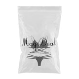 Maxbell Womens 2 Piece Lace Hollow Perspective Bikini Swimsuit Beach Swimwear Set Black S