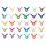 30x Bow Hair Scrunchies Assorted Soft Satin Bunny Ear Elastic Hair Rope Ties