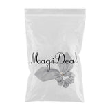 Max Maxb Women Girls Bowknot Hair Scrunchies Solid Hair Ties Bands Accessories Gray