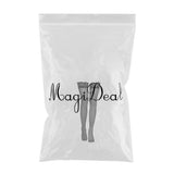 Maxbell Sexy Ladies Sheer Lace Top Thigh High Elasticated Hold Up Stockings Black