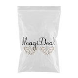 Max Maxb Lotus Flower Earrings Ear Studs Golden
