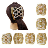 Maxbell Double Insert Hair Combs Clips Womens Magic Pearls Beads for Thick Hair 01