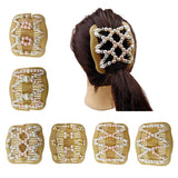 Maxbell Double Insert Hair Combs Clips Womens Magic Pearls Beads for Thick Hair 01