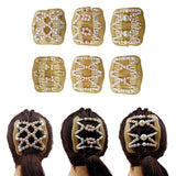 Maxbell Double Insert Hair Combs Clips Womens Magic Pearls Beads for Thick Hair 01