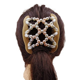 Maxbell Double Insert Hair Combs Clips Womens Magic Pearls Beads for Thick Hair 01