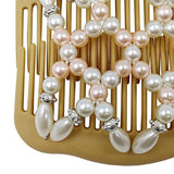 Maxbell Double Insert Hair Combs Clips Womens Magic Pearls Beads for Thick Hair 01
