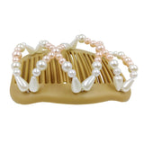 Maxbell Double Insert Hair Combs Clips Womens Magic Pearls Beads for Thick Hair 05