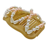 Maxbell Double Insert Hair Combs Clips Womens Magic Pearls Beads for Thick Hair 05