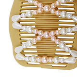 Maxbell Double Insert Hair Combs Clips Womens Magic Pearls Beads for Thick Hair 05