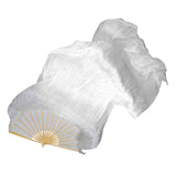 Max Maxb 1pcs LED Fan Veils Belly Dance Silk Fan Dancing Veil Glow LED Light Up Show