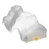 Max Maxb 1pcs LED Fan Veils Belly Dance Silk Fan Dancing Veil Glow LED Light Up Show