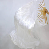 Max Maxb 1pcs LED Fan Veils Belly Dance Silk Fan Dancing Veil Glow LED Light Up Show