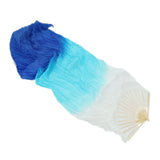 Max Maxb Belly Dancing Silk Right Hand Fan Chinese Handmade Veils Dance Folding Fan