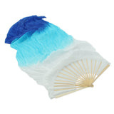 Max Maxb Belly Dancing Silk Right Hand Fan Chinese Handmade Veils Dance Folding Fan