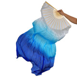Max Maxb Belly Dancing Silk Right Hand Fan Chinese Handmade Veils Dance Folding Fan