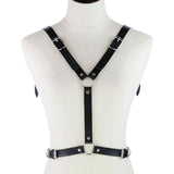 Maxbell Womens Bat Wings Harness Belt Tops Punk Gothic Festival Costumes Black