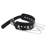 Maxbell Gothic Pu Leather Choker Women Spike Metal Chain Necklace Punk Jewelry Black