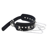 Maxbell Gothic Pu Leather Choker Women Spike Metal Chain Necklace Punk Jewelry Black