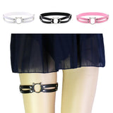 Maxbell Fashion Punk Gothic Cat Leather Elastic Garter Belt Leg Thigh Ring Pink
