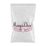 Maxbell Fashion Punk Gothic Cat Leather Elastic Garter Belt Leg Thigh Ring Pink