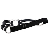 Maxbell Fashion Punk Gothic Cat Leather Elastic Garter Belt Leg Thigh Ring Black