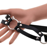 Maxbell Fashion Punk Gothic Cat Leather Elastic Garter Belt Leg Thigh Ring Black