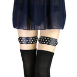 Maxbell 1 Piece Womens Leg Garter Belt Rings Black