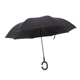 Maxbell Double Layer Inverted Reversible Umbrellas Umbrella Parasol Upside Down Black