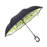 Maxbell Double Layer Inverted Reversible Umbrellas Umbrella Parasol Upside Down Green Shade