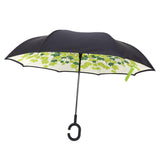 Maxbell Double Layer Inverted Reversible Umbrellas Umbrella Parasol Upside Down Green Shade